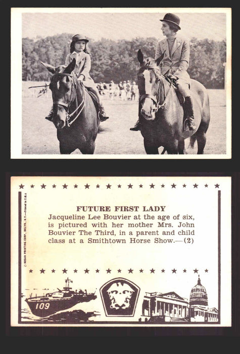1963 John F. Kennedy JFK Rosan Trading Card You Pick Singles #1-66 2   Future First Lady  - TvMovieCards.com