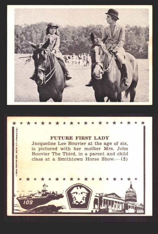 1963 John F. Kennedy JFK Rosan Trading Card You Pick Singles #1-66 2   Future First Lady  - TvMovieCards.com