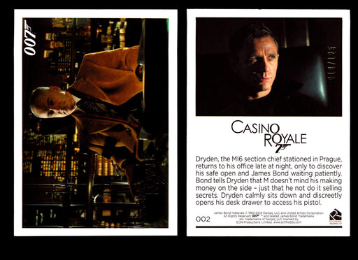 James Bond Archives 2014 Casino Royal Gold Parallel Card You Pick Number #2  - TvMovieCards.com