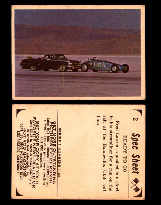 1965 Donruss Spec Sheet Vintage Hot Rods Trading Cards You Pick Singles #1-66 #2  - TvMovieCards.com