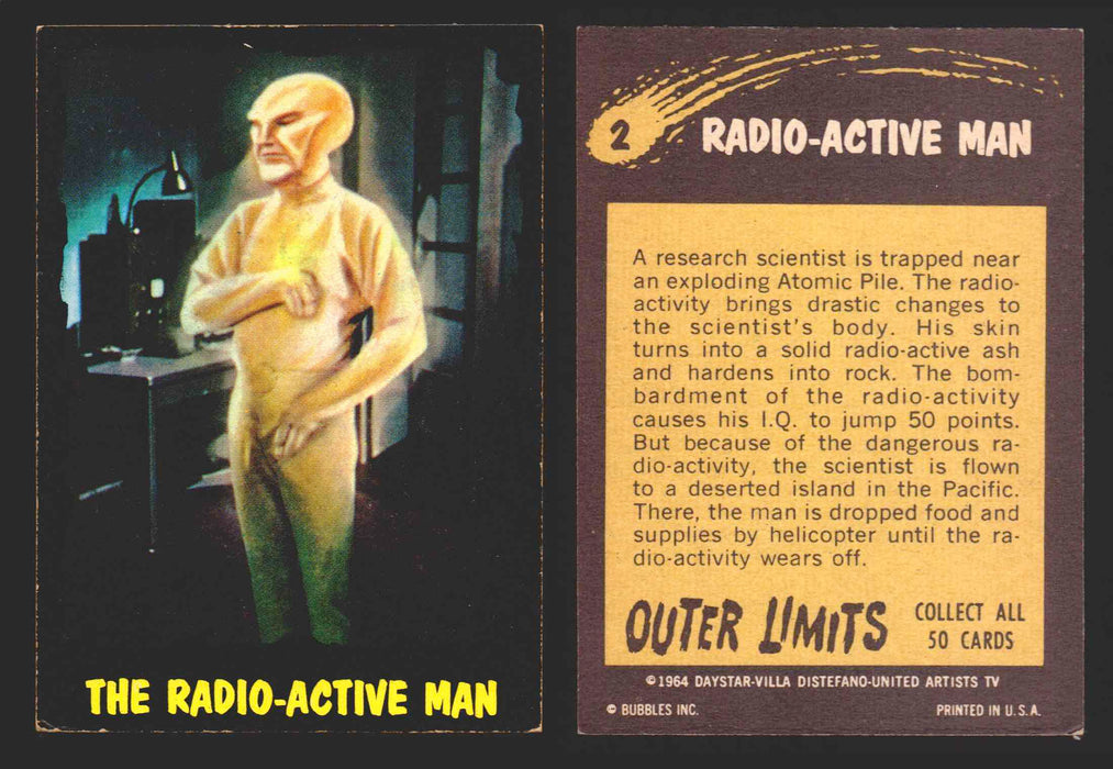1964 Outer Limits Bubble Inc Vintage Trading Cards #1-50 You Pick Singles #2  - TvMovieCards.com