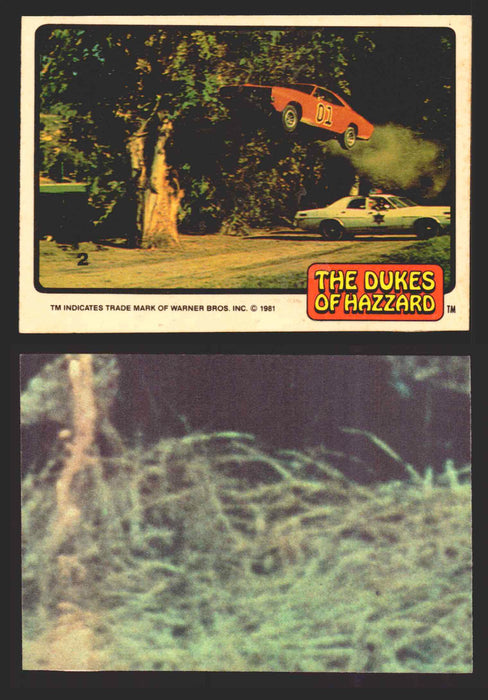 1981 Dukes of Hazzard Sticker Trading Cards You Pick Singles #1-#66 Donruss 2   The General Lee Flying through the Air  - TvMovieCards.com