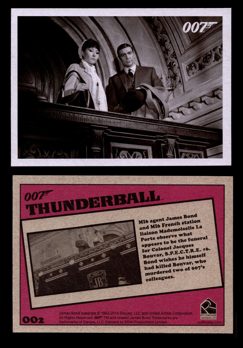 James Bond Archives 2014 Thunderball Throwback You Pick Single Card #1-99 #2  - TvMovieCards.com