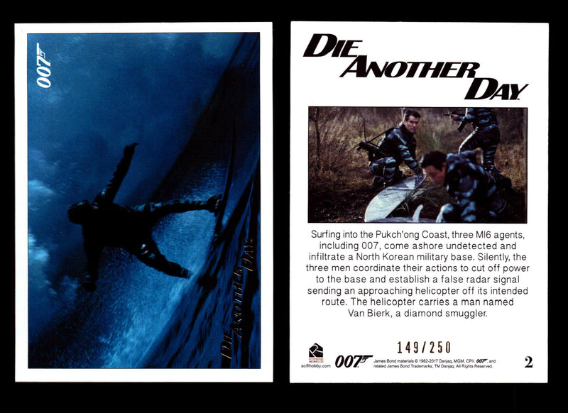 James Bond Archives 2017 Final Edition Die Another Day Gold Parallel Card Single #2  - TvMovieCards.com