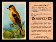 Birds - Useful Birds of America 5th Series You Pick Singles Church & Dwight J-9 #2 Goldfinch  - TvMovieCards.com