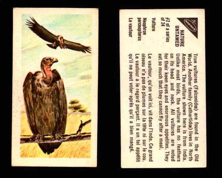 Nature Untamed Nabisco Vintage Trading Cards You Pick Singles #1-24 #2 Vulture  - TvMovieCards.com