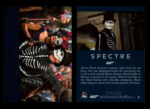 James Bond Archives 2016 Spectre Gold Parallel Card You Pick Singles #1-#76 #2  - TvMovieCards.com