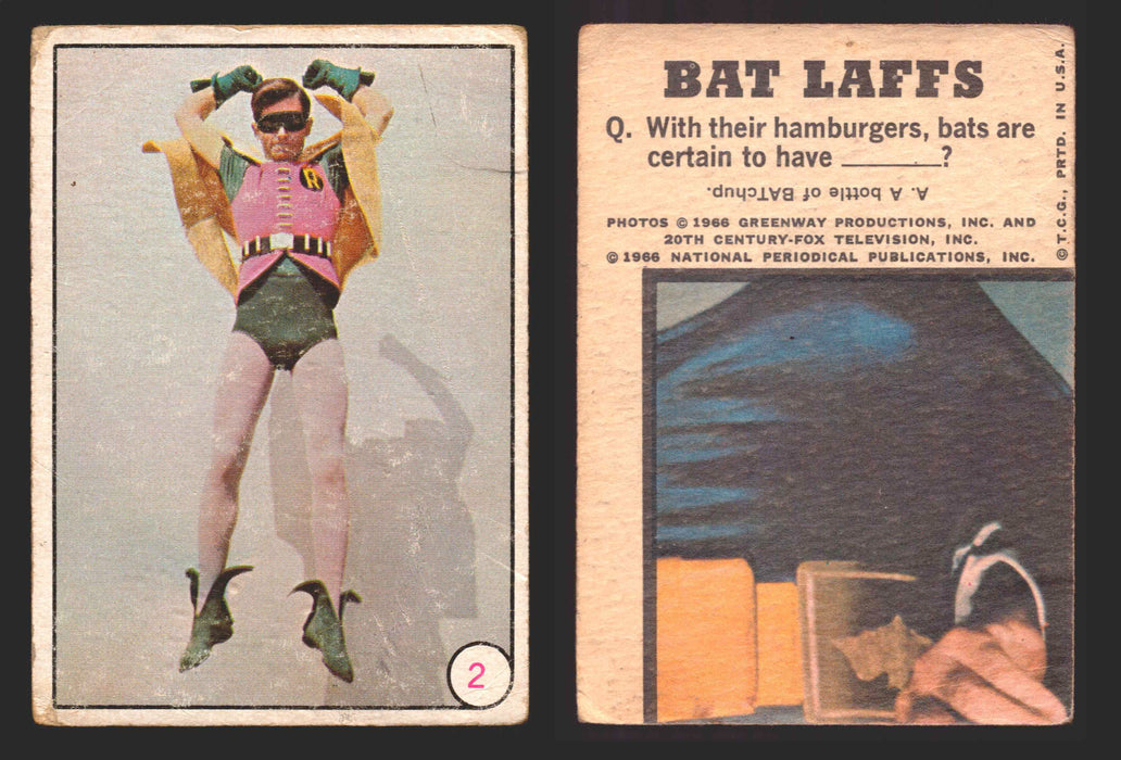 Batman Bat Laffs Vintage Trading Card You Pick Singles #1-#55 Topps 1966 #2  - TvMovieCards.com