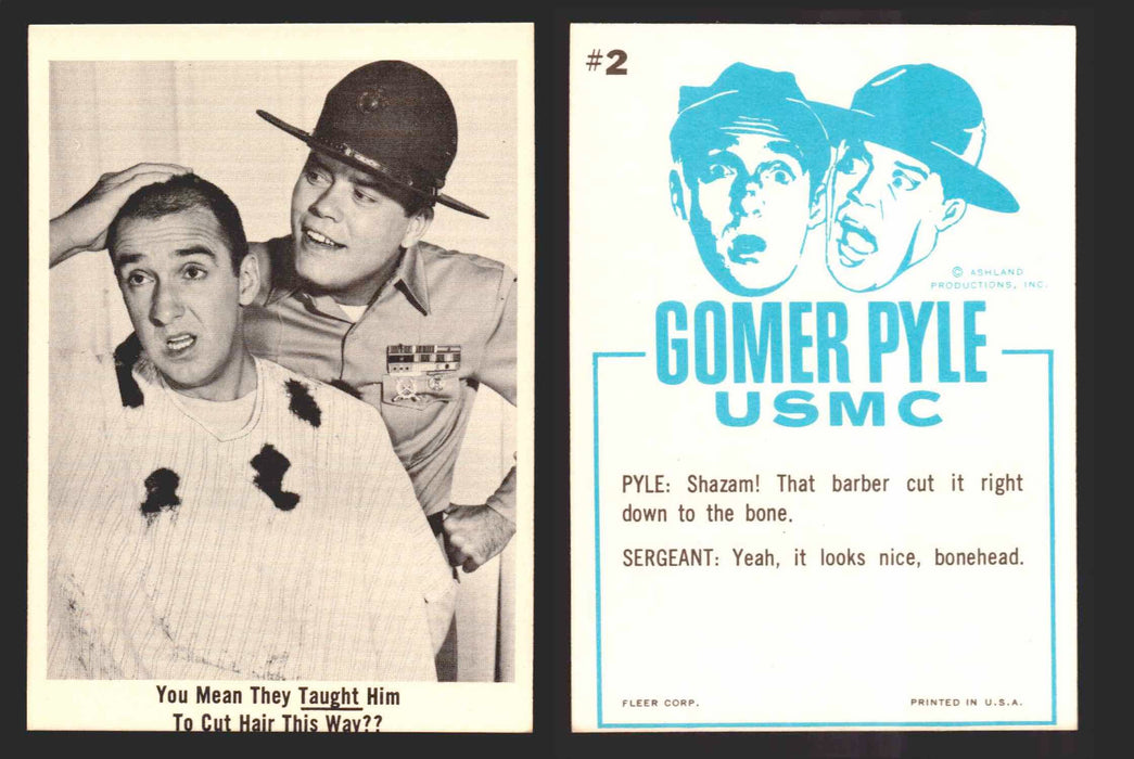1965 Gomer Pyle Vintage Trading Cards You Pick Singles #1-66 Fleer 2   You mean they taught hin to cut hair this way?  - TvMovieCards.com