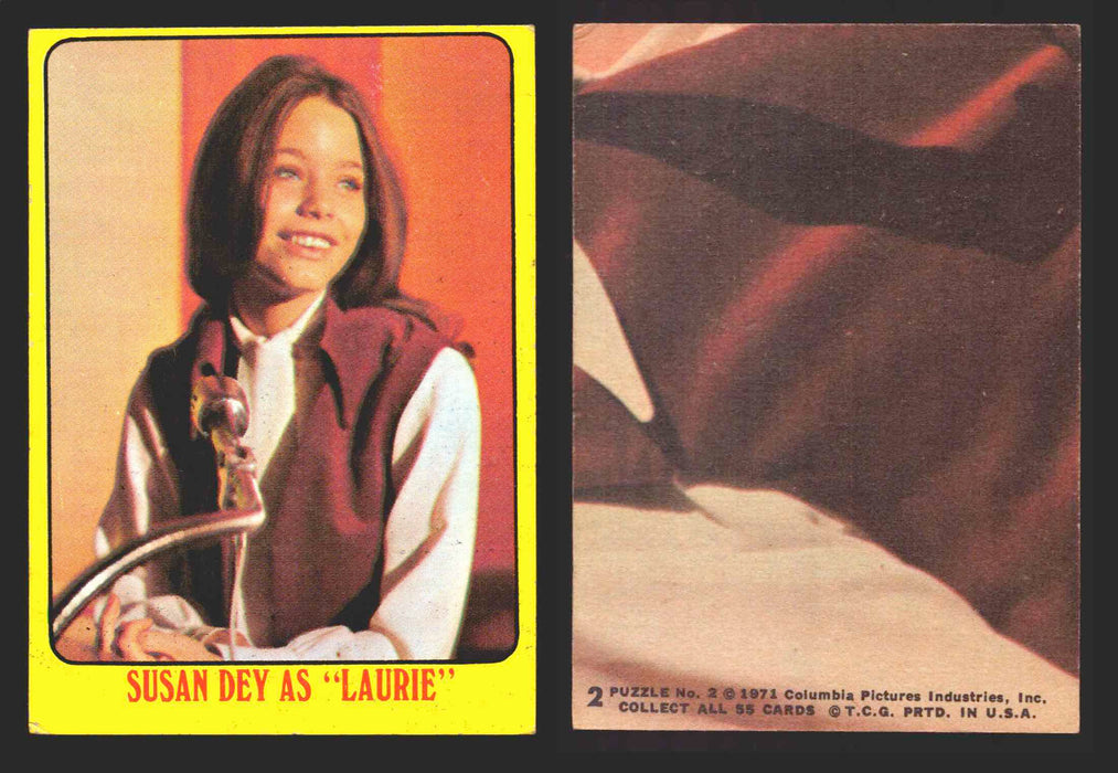 1971 The Partridge Family Series 1 Yellow You Pick Single Cards #1-55 Topps USA 2   Susan Dey as "Laurie”  - TvMovieCards.com