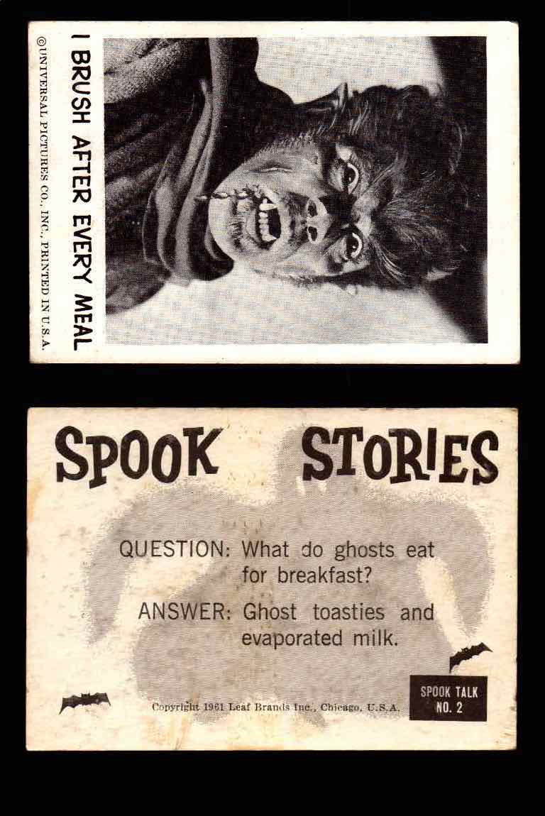 1961 Spook Stories Series 1 Leaf Vintage Trading Cards You Pick Singles #1-#72 #2  - TvMovieCards.com