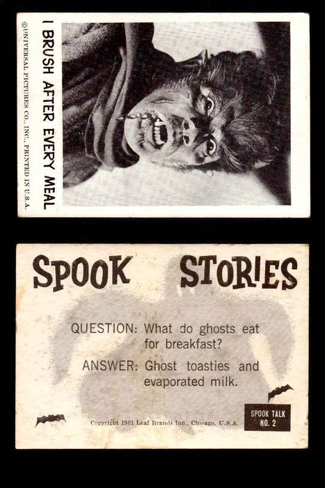 1961 Spook Stories Series 1 Leaf Vintage Trading Cards You Pick Singles #1-#72 #2  - TvMovieCards.com