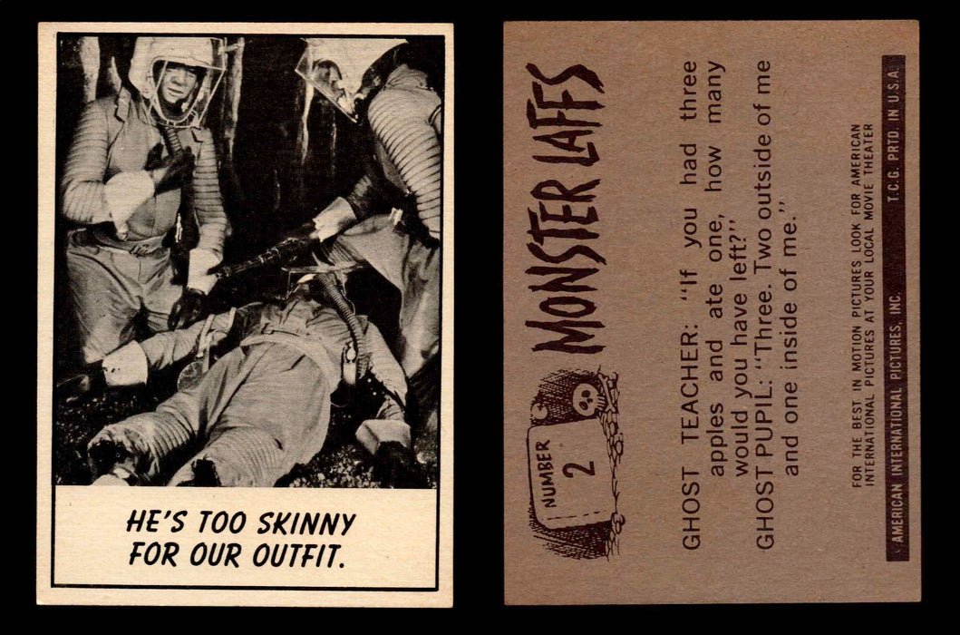 Monster Laffs 1966 Topps Vintage Trading Card You Pick Singles #1-66 #2  - TvMovieCards.com