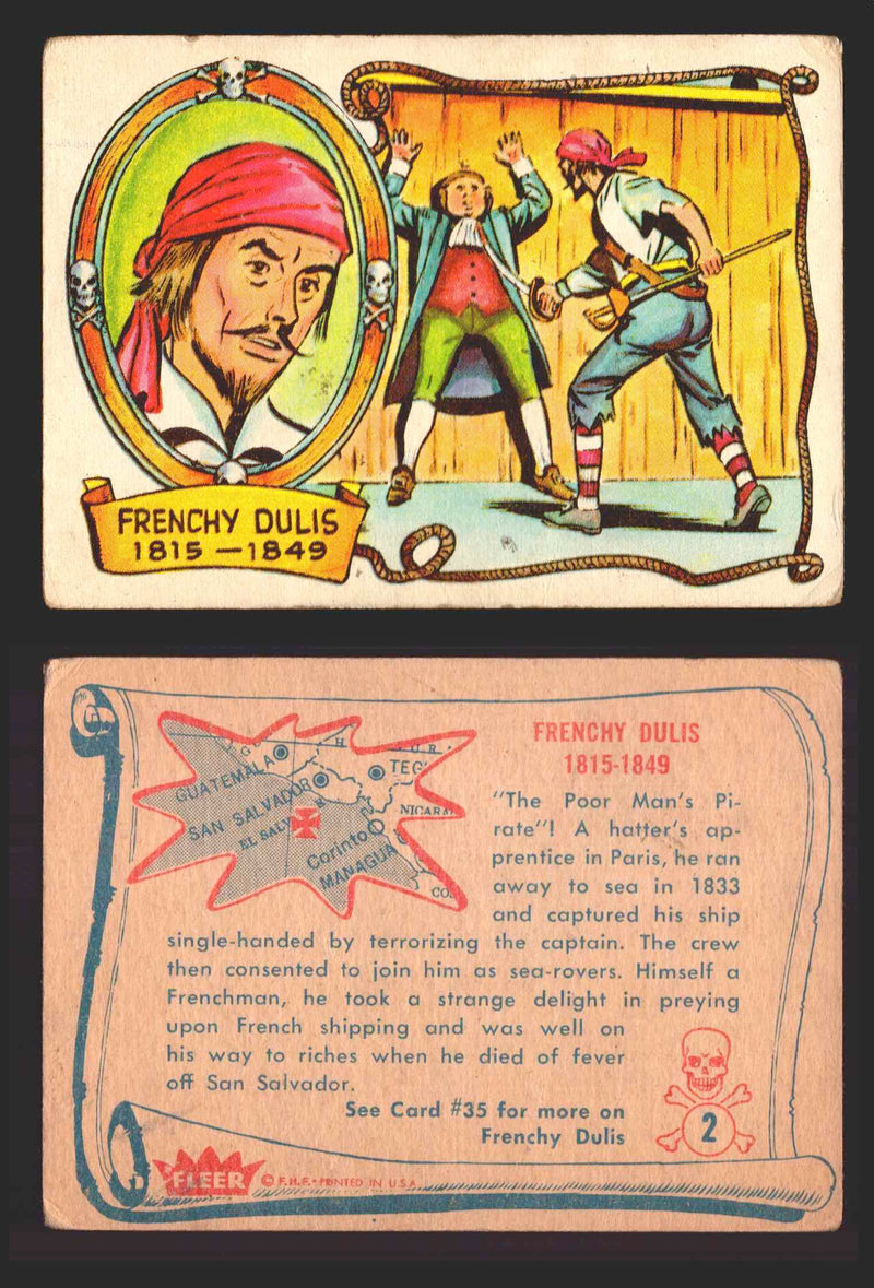 1961 Pirates Bold Vintage Trading Cards You Pick Singles #1-#66 Fleer 2   Frenchy Dulis  - TvMovieCards.com