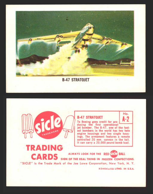 1959 Sicle Airplanes Joe Lowe Corp Vintage Trading Card You Pick Singles #1-#76 A-02	B-47 Stratojet  - TvMovieCards.com