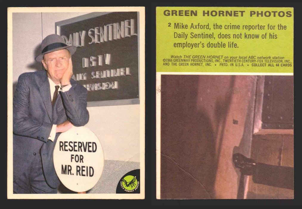 1966 Green Hornet Photos Donruss Vintage Trading Cards You Pick Singles #1-44 #	2 (creased)  - TvMovieCards.com
