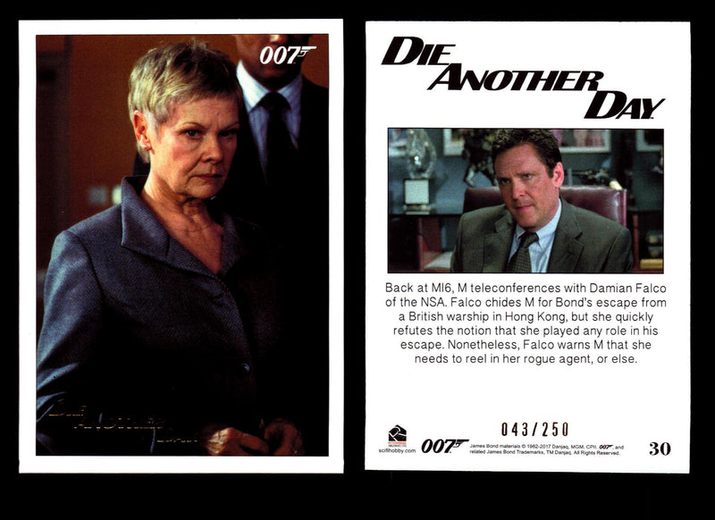 James Bond Archives 2017 Final Edition Die Another Day Gold Parallel Card Single #30  - TvMovieCards.com