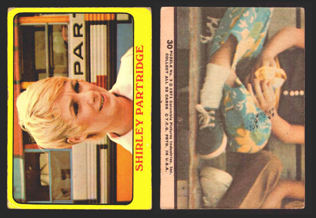 1971 The Partridge Family Series 1 Yellow You Pick Single Cards #1-55 Topps USA 30   Shirley Partridge  - TvMovieCards.com