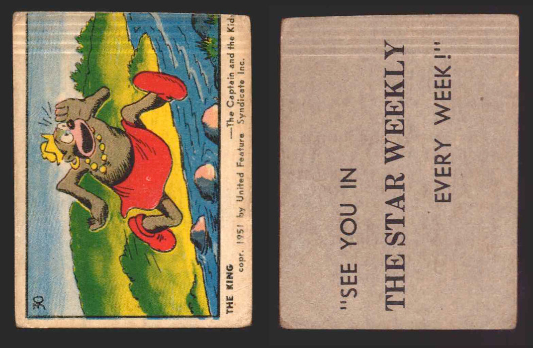 1951 Color Comic Cards Vintage Trading Cards You Pick Singles #1-#39 Parkhurst #	30  - TvMovieCards.com