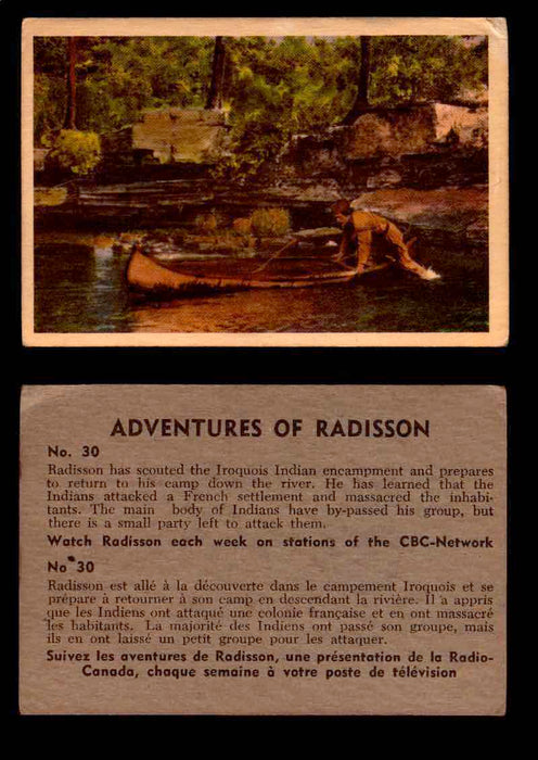 1957 Adventures of Radisson (Tomahawk) TV Vintage Card You Pick Singles #1-50 #30  - TvMovieCards.com
