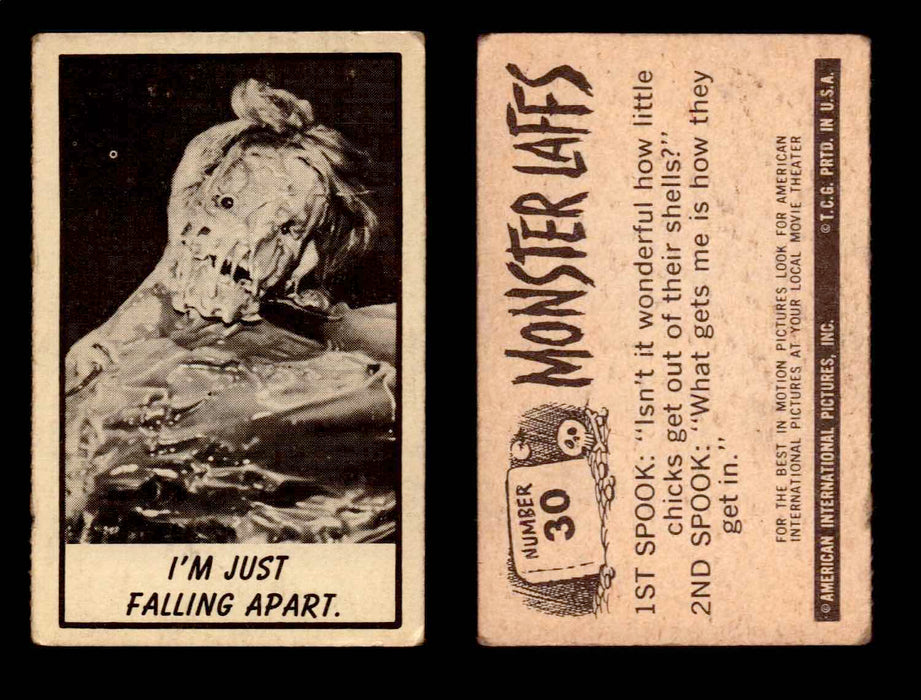 1966 Monster Laffs Midgee Vintage Trading Card You Pick Singles #1-108 Horror #30  - TvMovieCards.com