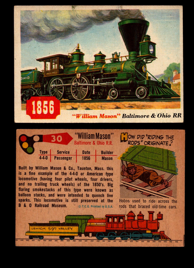 Rails And Sails 1955 Topps Vintage Card You Pick Singles #1-190 #30 William Mason  - TvMovieCards.com