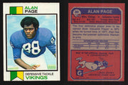 1973 Topps Football Trading Card You Pick Singles #1-#528 G/VG/EX #	30	Alan Page (HOF)  - TvMovieCards.com