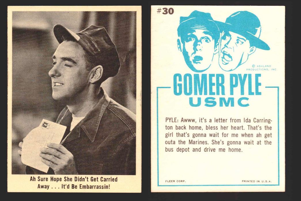 1965 Gomer Pyle Vintage Trading Cards You Pick Singles #1-66 Fleer 30   Ah sure hope she didn't get carried away... It'd b  - TvMovieCards.com