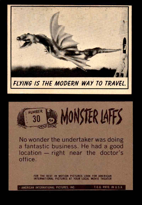 Monster Laffs 1966 Topps Vintage Trading Card You Pick Singles #1-66 #30  - TvMovieCards.com