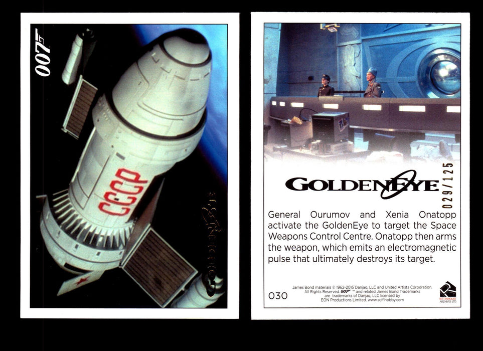 James Bond Archives 2015 Goldeneye Gold Parallel Card You Pick Single #1-#102 #30  - TvMovieCards.com