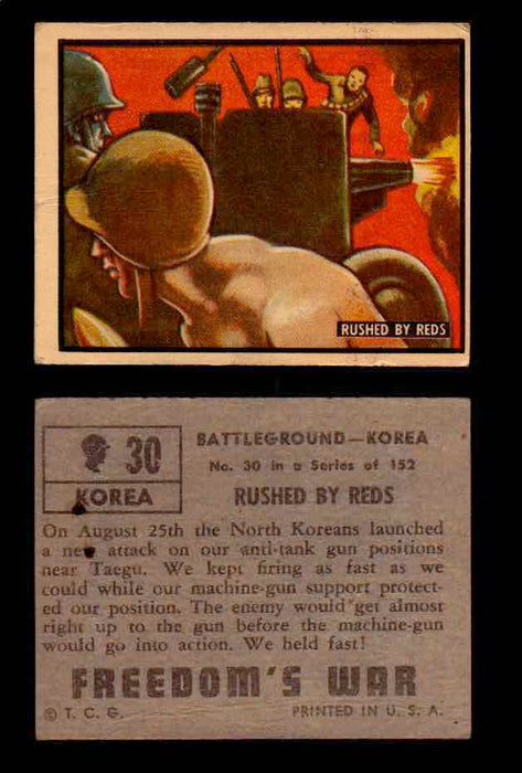 1950 Freedom's War Korea Topps Vintage Trading Cards You Pick Singles #1-100 #30  - TvMovieCards.com