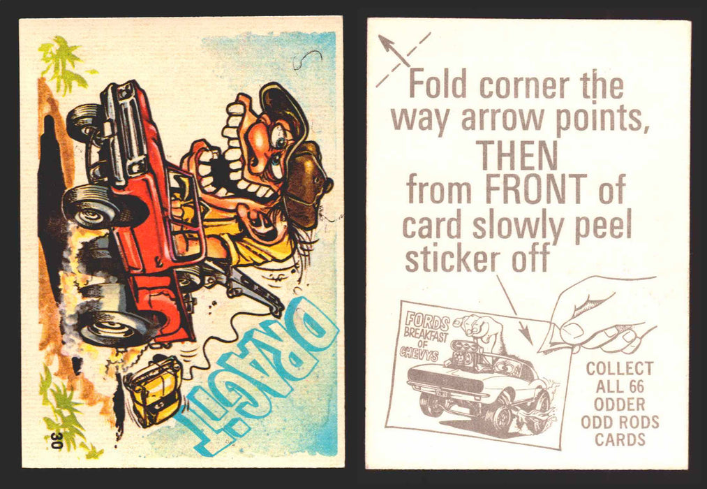 1970 Odder Odd Rods Donruss Vintage Trading Cards #1-66 You Pick Singles 30   Dragit  - TvMovieCards.com