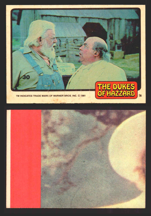 1981 Dukes of Hazzard Sticker Trading Cards You Pick Singles #1-#66 Donruss 30   Jesse & Boss Hog  - TvMovieCards.com