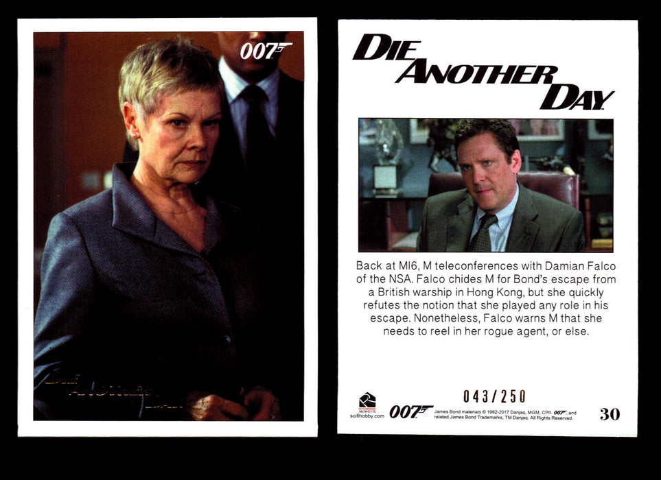 James Bond Archives 2017 Final Edition Die Another Day Gold Parallel Card Single #30  - TvMovieCards.com