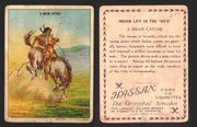 1910 T73 Hassan Cigarettes Indian Life In The 60's Tobacco Trading Cards Singles #30 A Mean Cayuse  - TvMovieCards.com
