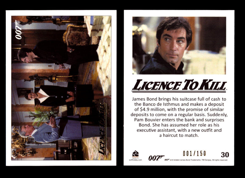 James Bond Classics 2016 Licence To Kill Gold Foil Parallel Card You Pick Single #30  - TvMovieCards.com