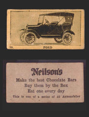 1920s Neilson's Chocolate Automobile Vintage Trading Cards U Pick Singles #1-40 #30 Ford  - TvMovieCards.com