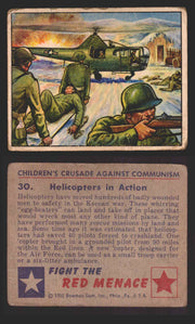 1951 Red Menace Vintage Trading Cards #1-48 You Pick Singles Bowman Gum 30   Helicopters in Action  - TvMovieCards.com