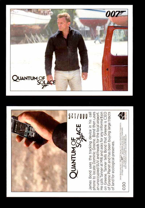 James Bond Archives Quantum of Solace Gold Parallel You Pick Single Cards #1-90 #30  - TvMovieCards.com