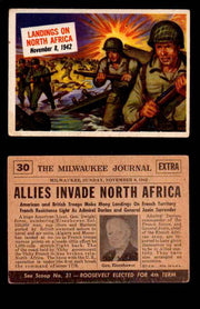 1954 Scoop Newspaper Series 1 Topps Vintage Trading Cards You Pick Singles #1-78 30   Landings on North Africa  - TvMovieCards.com