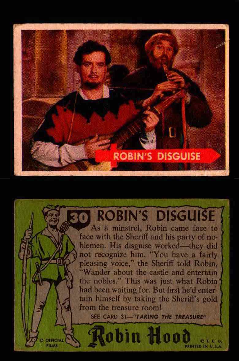 1957 Robin Hood Topps Vintage Trading Cards You Pick Singles #1-60 #30  - TvMovieCards.com