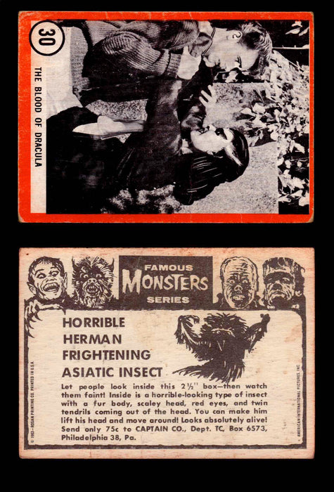 Famous Monsters 1963 Vintage Trading Cards You Pick Singles #1-64 #30  - TvMovieCards.com