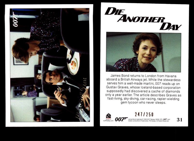 James Bond Archives 2017 Final Edition Die Another Day Gold Parallel Card Single #31  - TvMovieCards.com