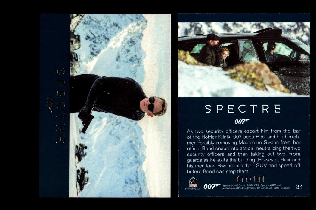 James Bond Archives 2016 Spectre Gold Parallel Card You Pick Singles #1-#76 #31  - TvMovieCards.com
