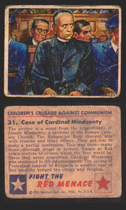 1951 Red Menace Vintage Trading Cards #1-48 You Pick Singles Bowman Gum 31   Case of Cardinal Mindzenty  - TvMovieCards.com