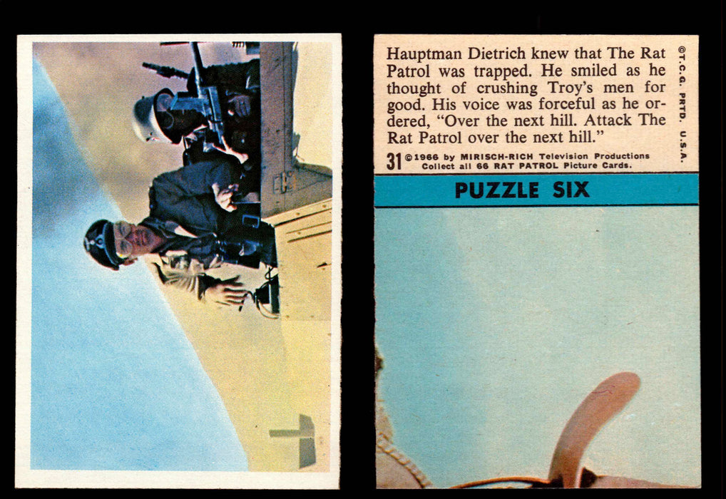 Rat Patrol 1966 Topps Vintage Card You Pick Singles #1-66 #31  - TvMovieCards.com