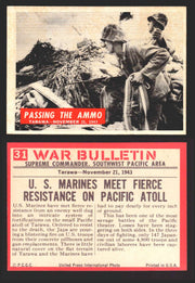 1965 War Bulletin Philadelphia Gum Vintage Trading Cards You Pick Singles #1-88 31   Passing The Ammo  - TvMovieCards.com