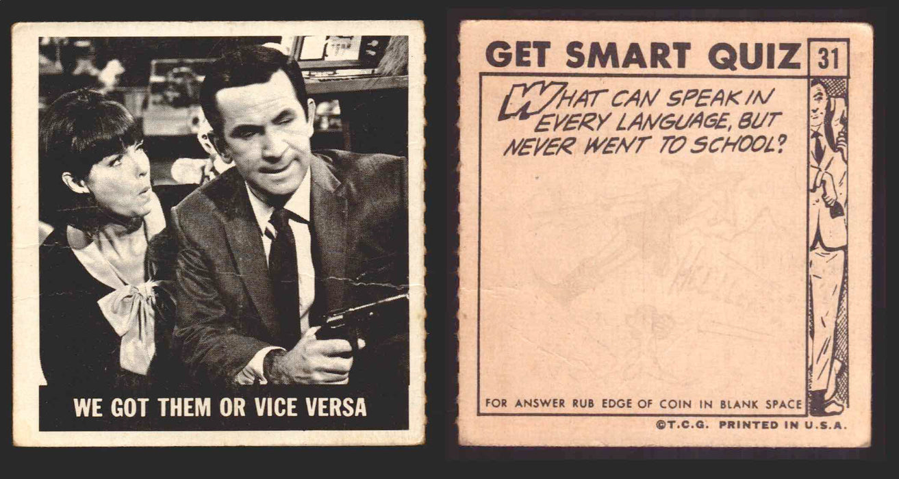 1966 Get Smart Topps Vintage Trading Cards You Pick Singles #1-66 #31  - TvMovieCards.com