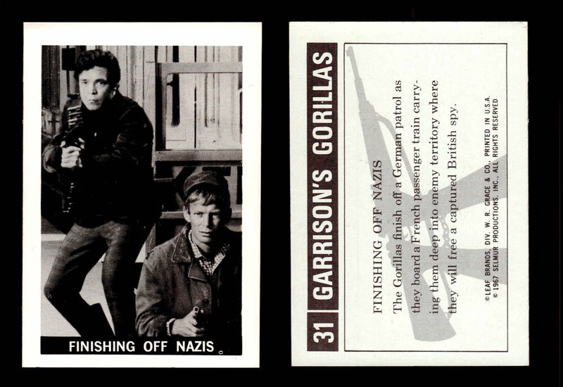 Garrison's Gorillas Leaf 1967 Vintage Trading Cards #1-#72 You Pick Singles #31  - TvMovieCards.com
