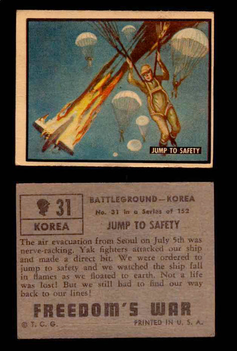 1950 Freedom's War Korea Topps Vintage Trading Cards You Pick Singles #1-100 #31  - TvMovieCards.com